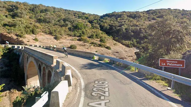 El cad&aacute;ver de Mar&iacute;a Paloma fue encontrado en el entorno del Barranco de Las Palomera, dentro del t&eacute;rmino municipal de Colungo, a 28 kil&oacute;metros de Barbastro (Huesca). Foto: Google Maps