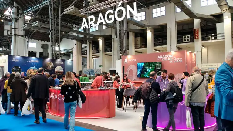El stand de Arag&oacute;n en el sal&oacute;n tur&iacute;stico B-Travel que se ha celebrado en Barcelona | Foto: DGA