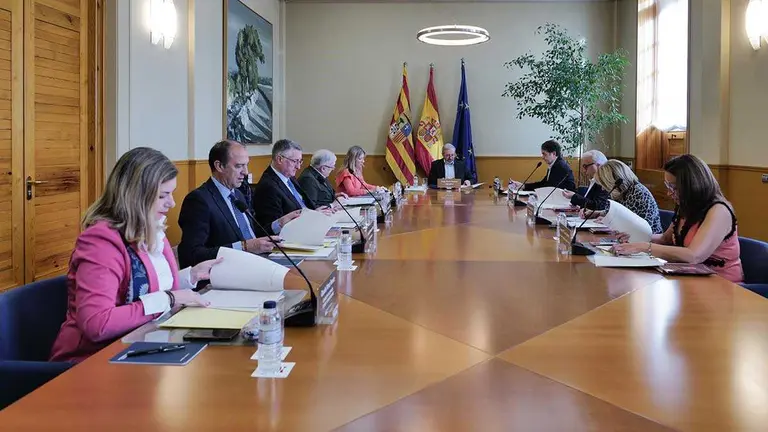 Consejo de Gobierno este mi&eacute;rcoles en el Pignatelli. Foto: DGA/ Fabi&aacute;n Sim&oacute;n