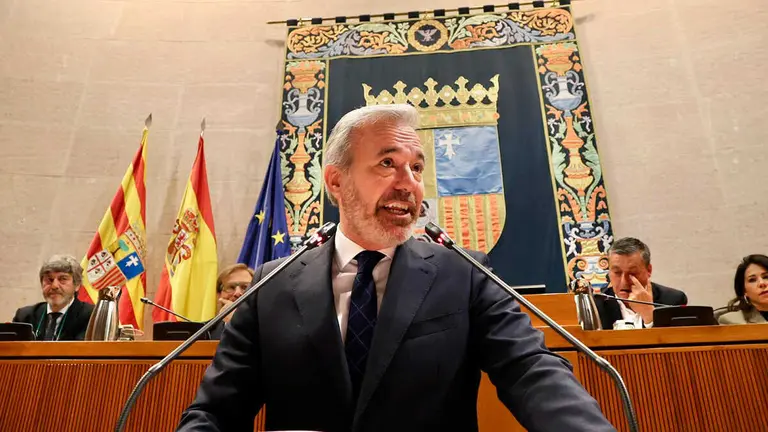 Jorge Azc&oacute;n, durante la segunda sesi&oacute;n del debate donde puede ser investido | Foto: Pilar &Aacute;lvarez