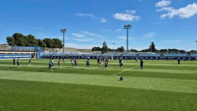 entrenamiento real zaragoza miercoles
