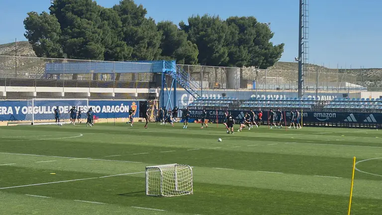 entrenamiento real zaragoza miercoles