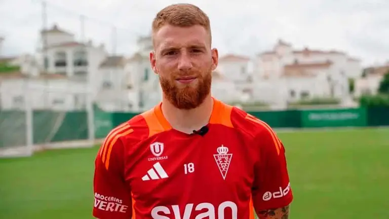 David Vicente, en una imagen de archivo. Foto: Real Murcia