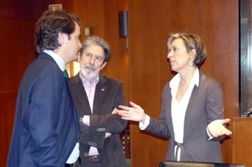 Roberto Bermúdez de Castro, Adolfo Barrena y Nieves Ibeas 