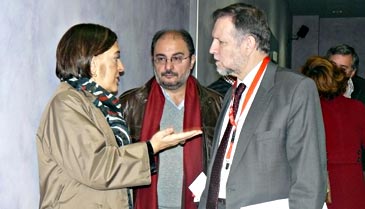 Javier Lambán, en el centro, se postula como sucesor de Marcelino Iglesias