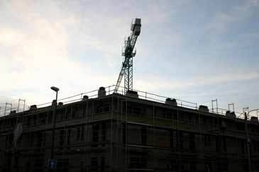 La construcción también ha sufrido el aumento del paro