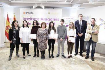 Adrián Gimeno, en uno de los concursos realizados por el Gobierno de Aragón para erradicar la violencia de género 