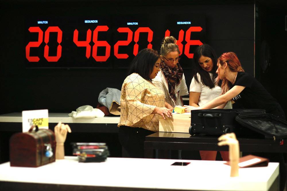 Los candidatos pudieron participar en un Escape Room para mostrar sus habilidades a los RRHH de las empresas. Foto: Fabián Simón