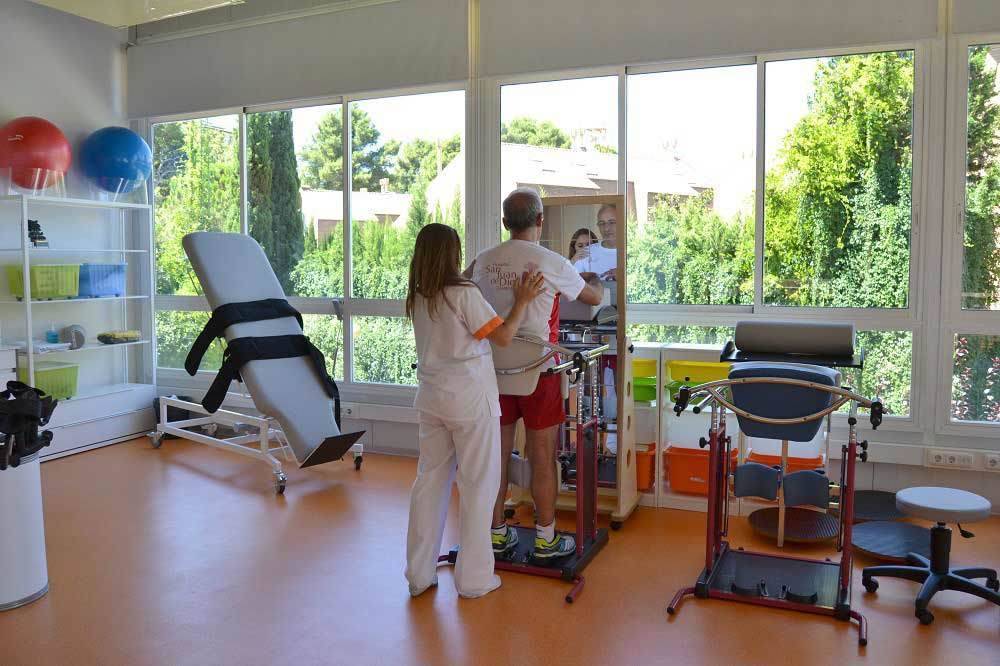 Sala de neurorrehabilitación del hospital 

