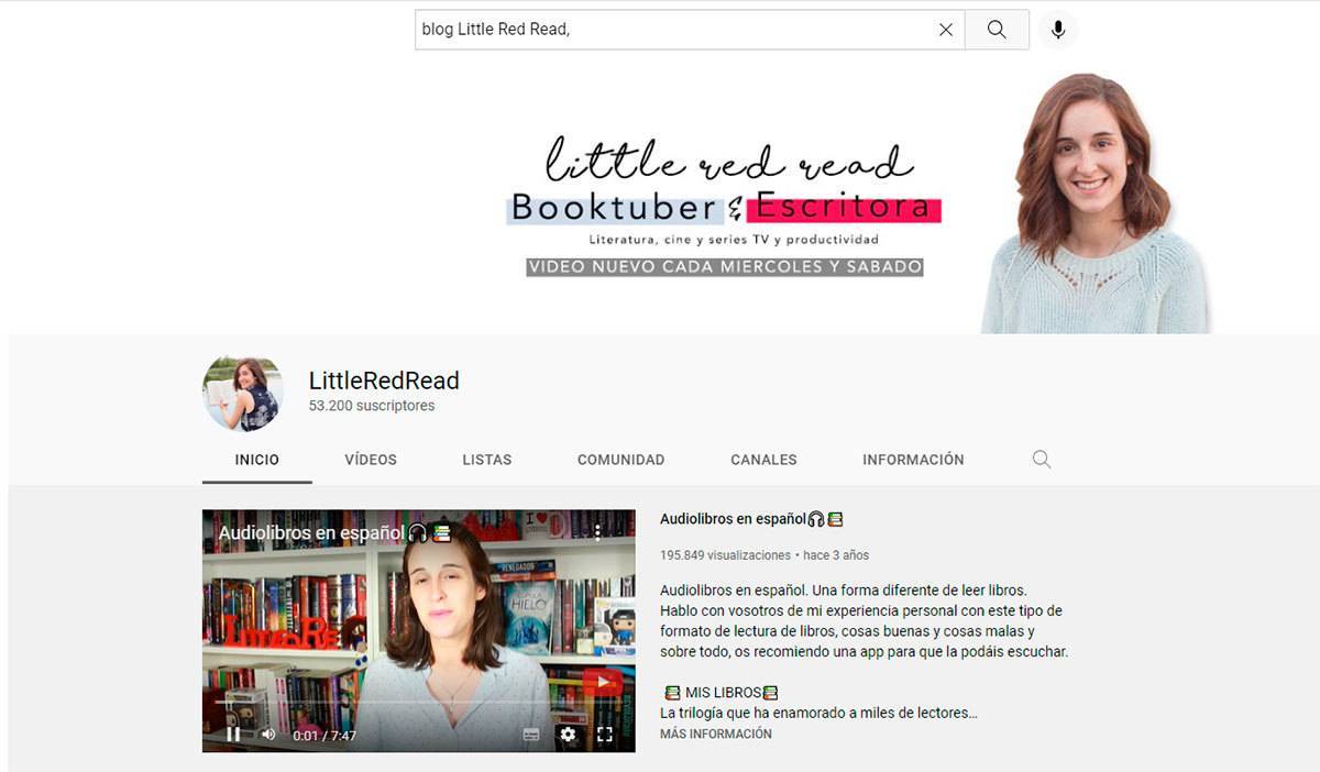 pantallazo del canal de little red read