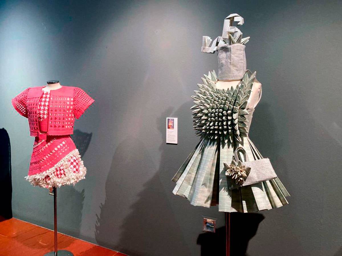Vestidos de papel en el Museo de Origami de Zaragoza