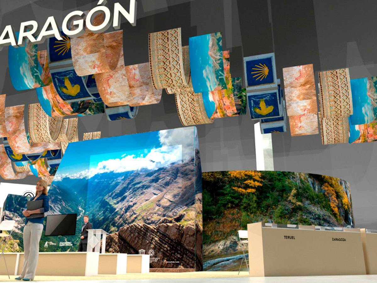 Stand de Aragón en Fitur