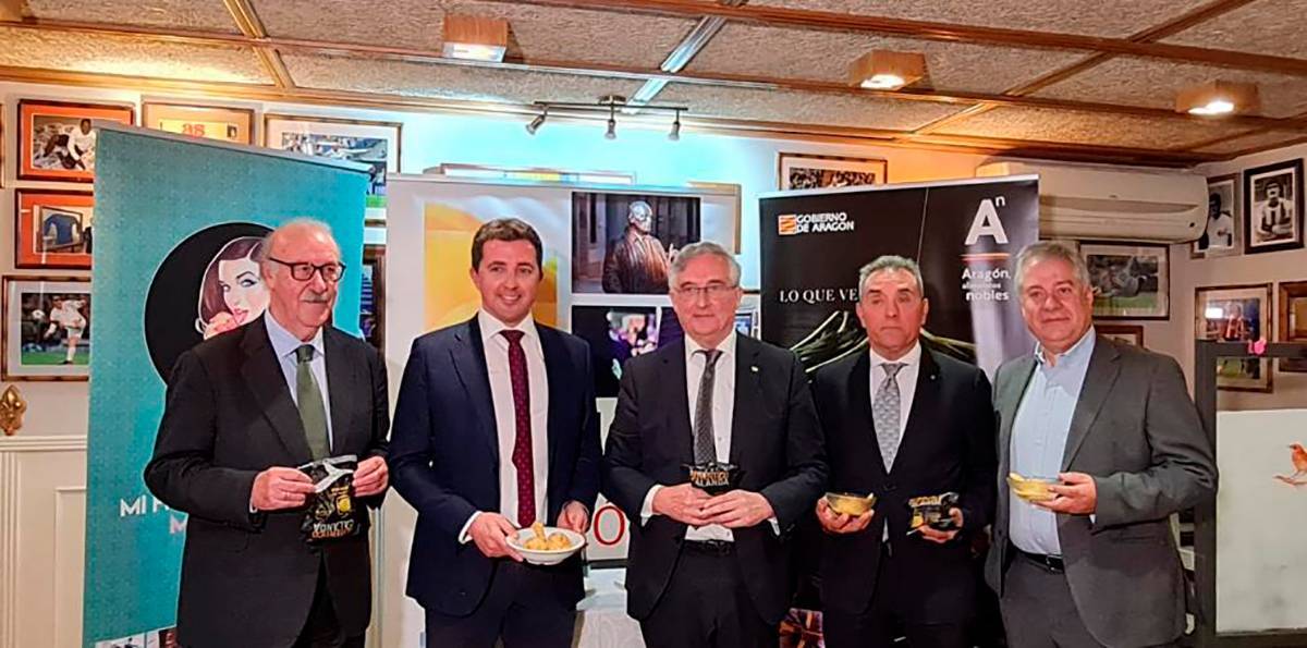 presentación del helado del melocotón de calanda