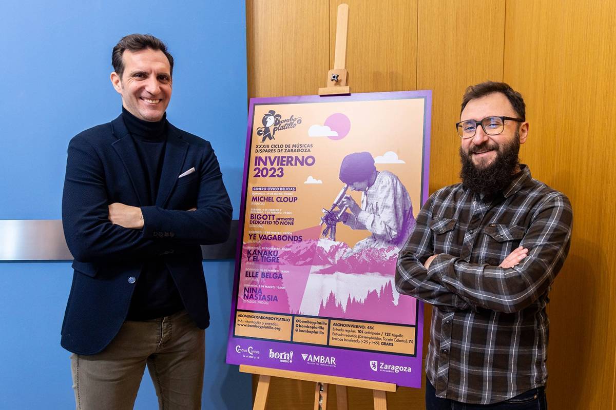 Javier Rodrigo y  Eduardo Pérez en la presentación de Bombo y Platillo 