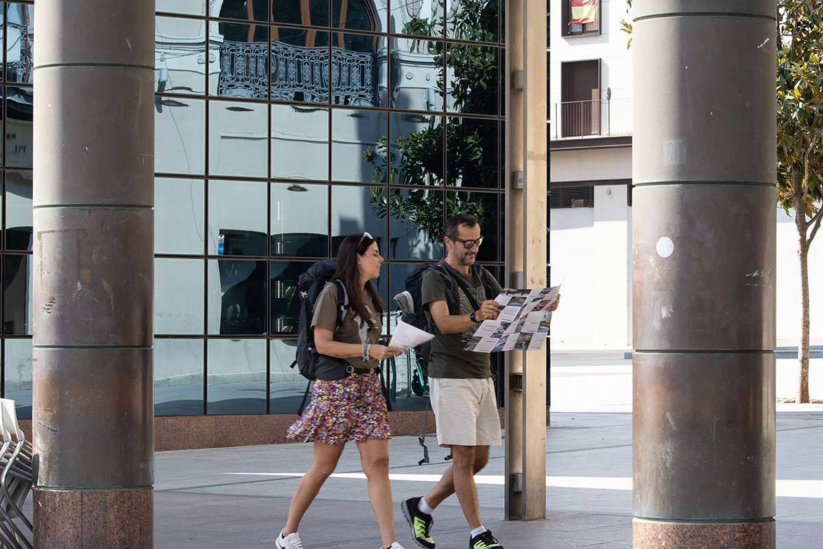 Turistas en Zaragoza