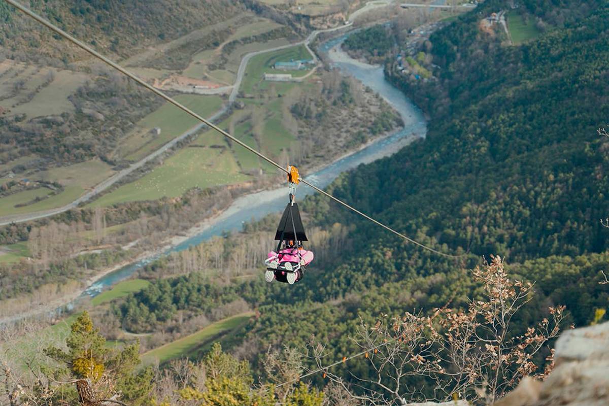 Tirolinas en Aragón
