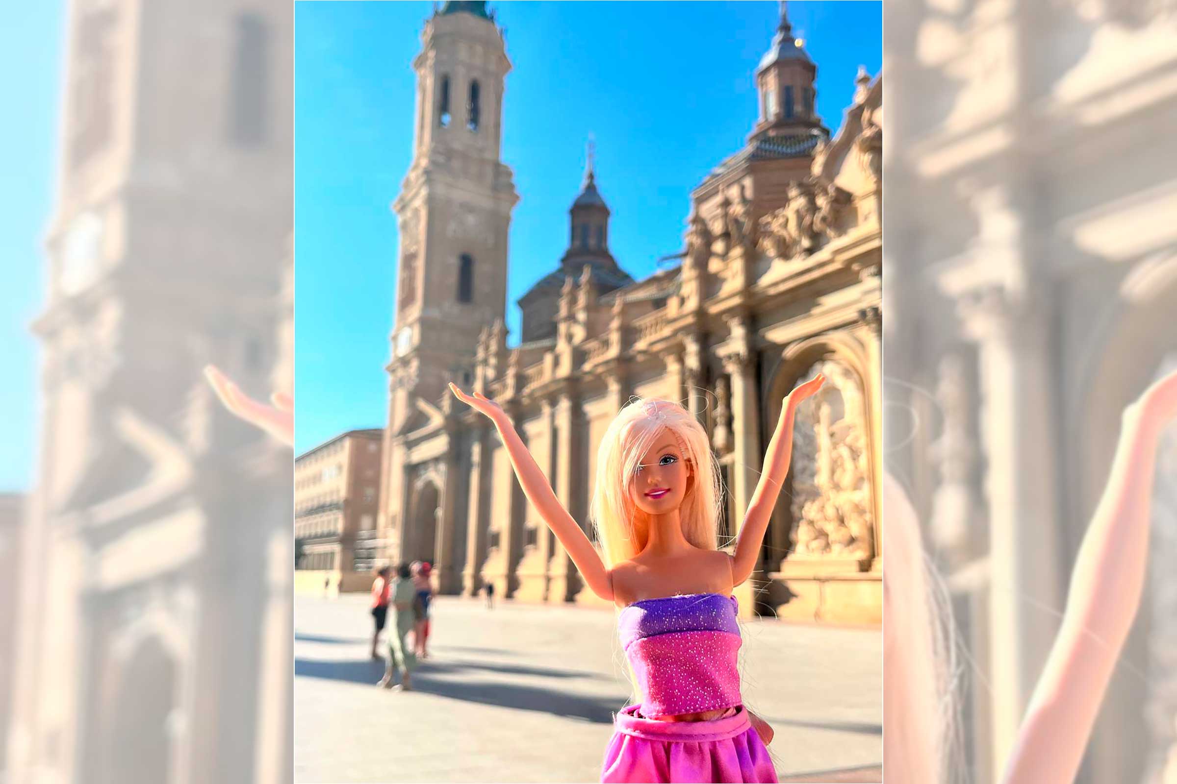 barbie un día en Zaragoza