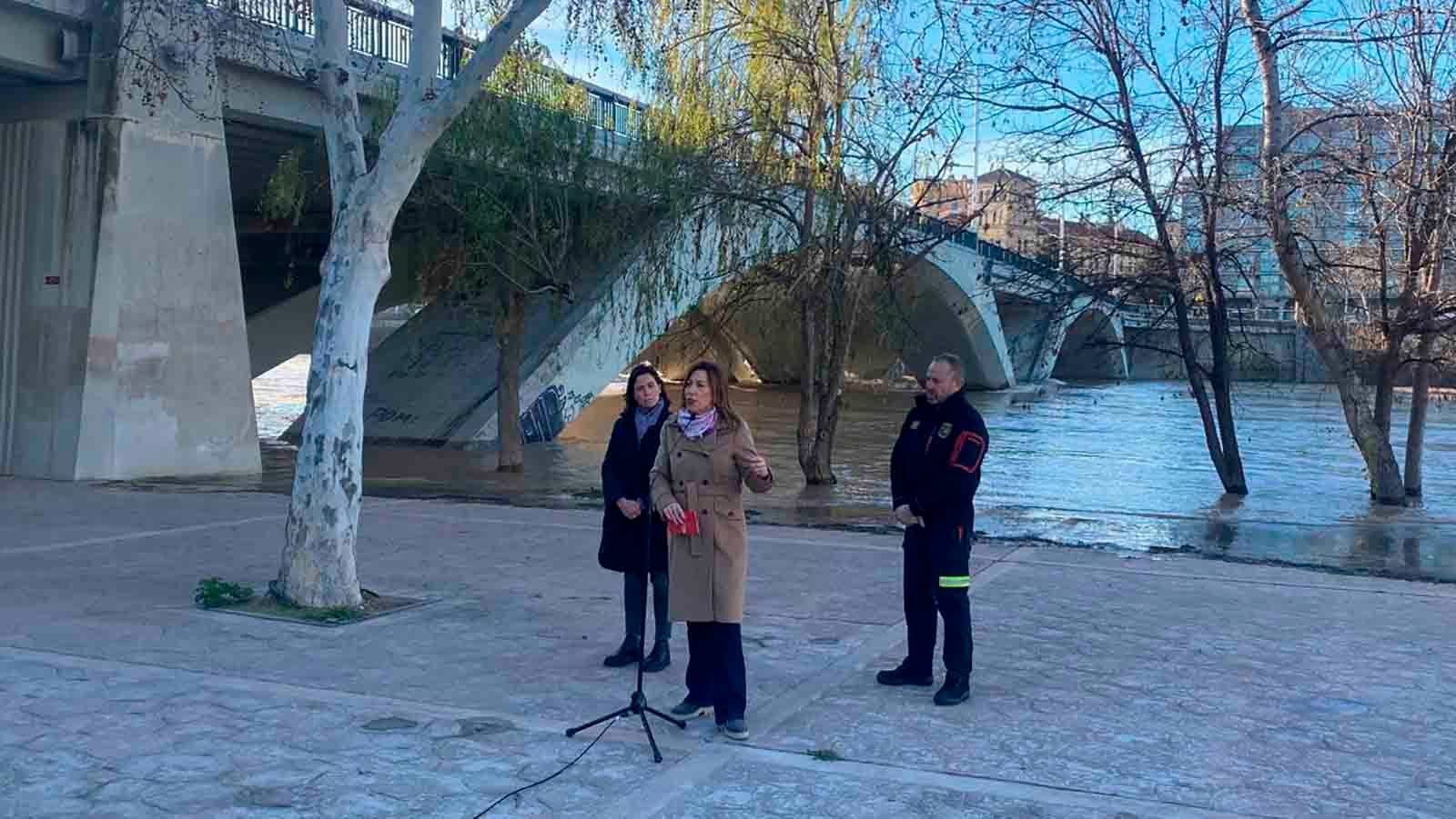La alcaldesa de Zaragoza, Natalia Chueca, ha calificado como un "éxito" el dispositivo preventivo.