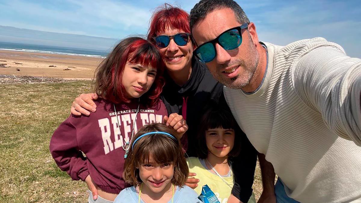 Padre de tres niñas con