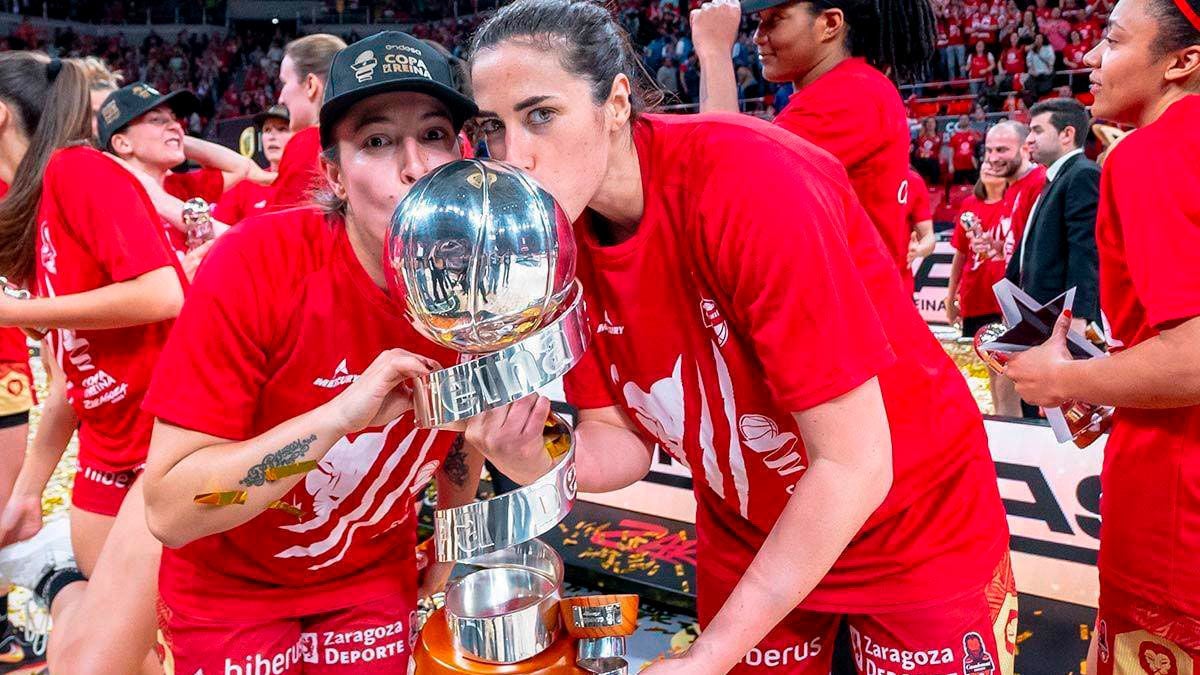 Vega Gimeno levantó la Copa de la Reina el pasado curso. Foto: Casademont Zaragoza.