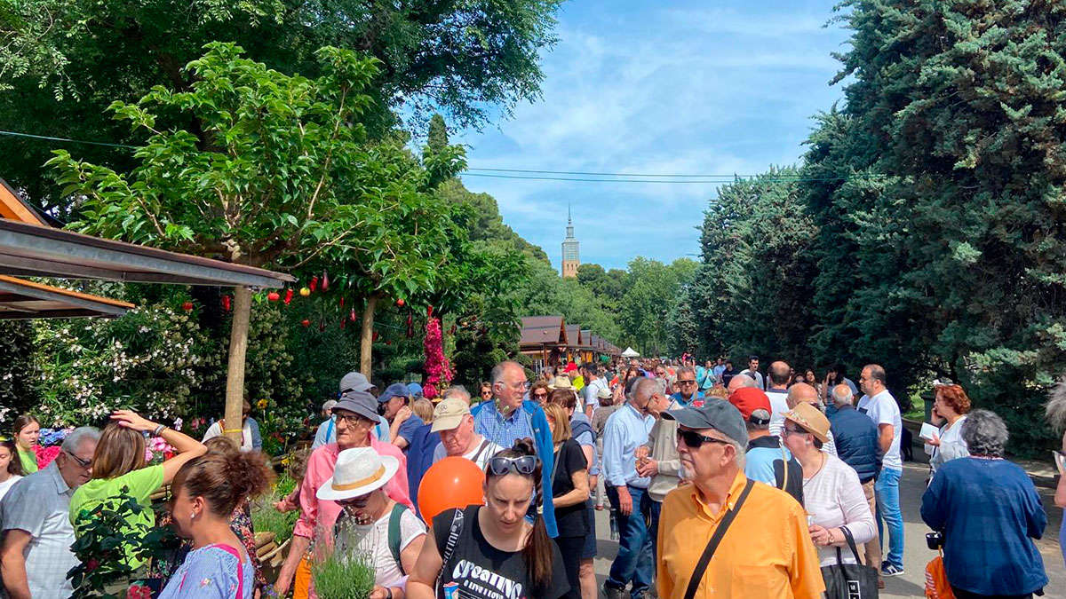 El Parque Grande se ha llenado de gente durante estos cuatro días.