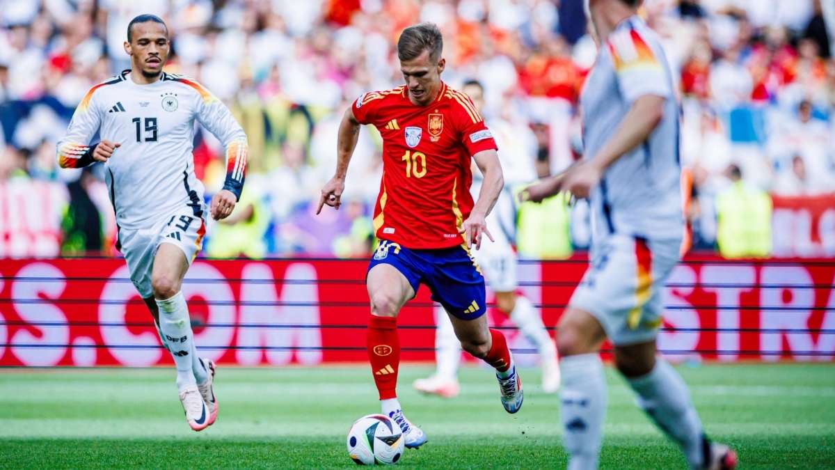 Dani Olmo ha sido el mejor jugador del partido. Foto: SEFutbol.