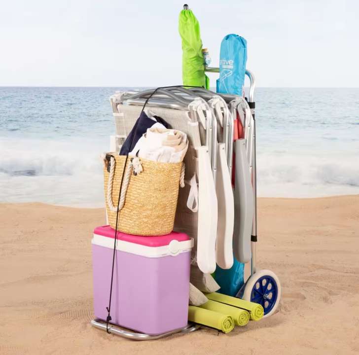 carro de playa plegable decathlon