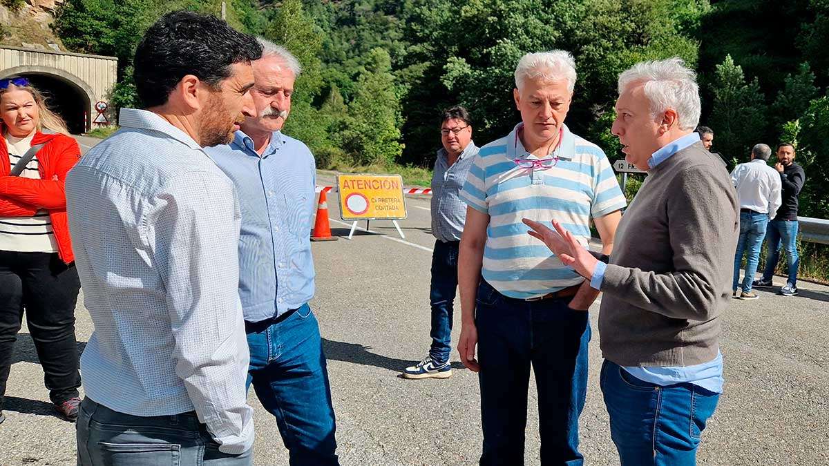 bielsa-carretera-agua-río-desbordado-tormenta-lluvias-dana-octavio-lopez