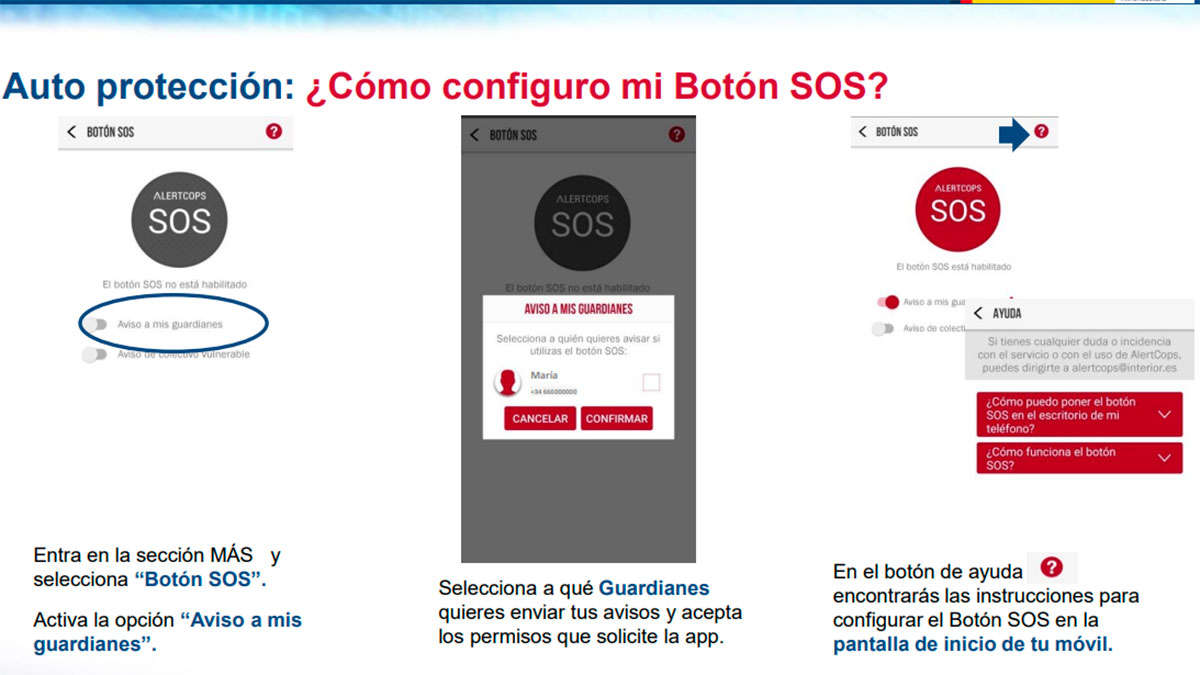 El botón SOS de AlertCops permite ayudar a detectar delitos desde la colaboración ciudadana