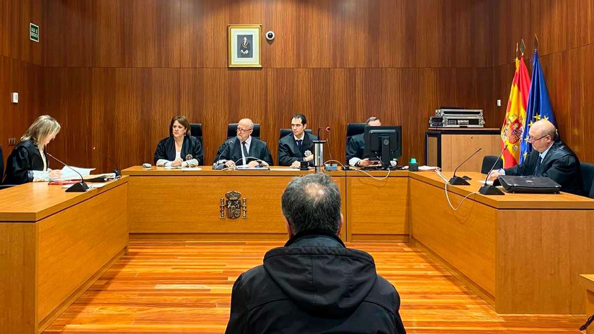El acusado, esta mañana en la Audiencia Provincial de Zaragoza