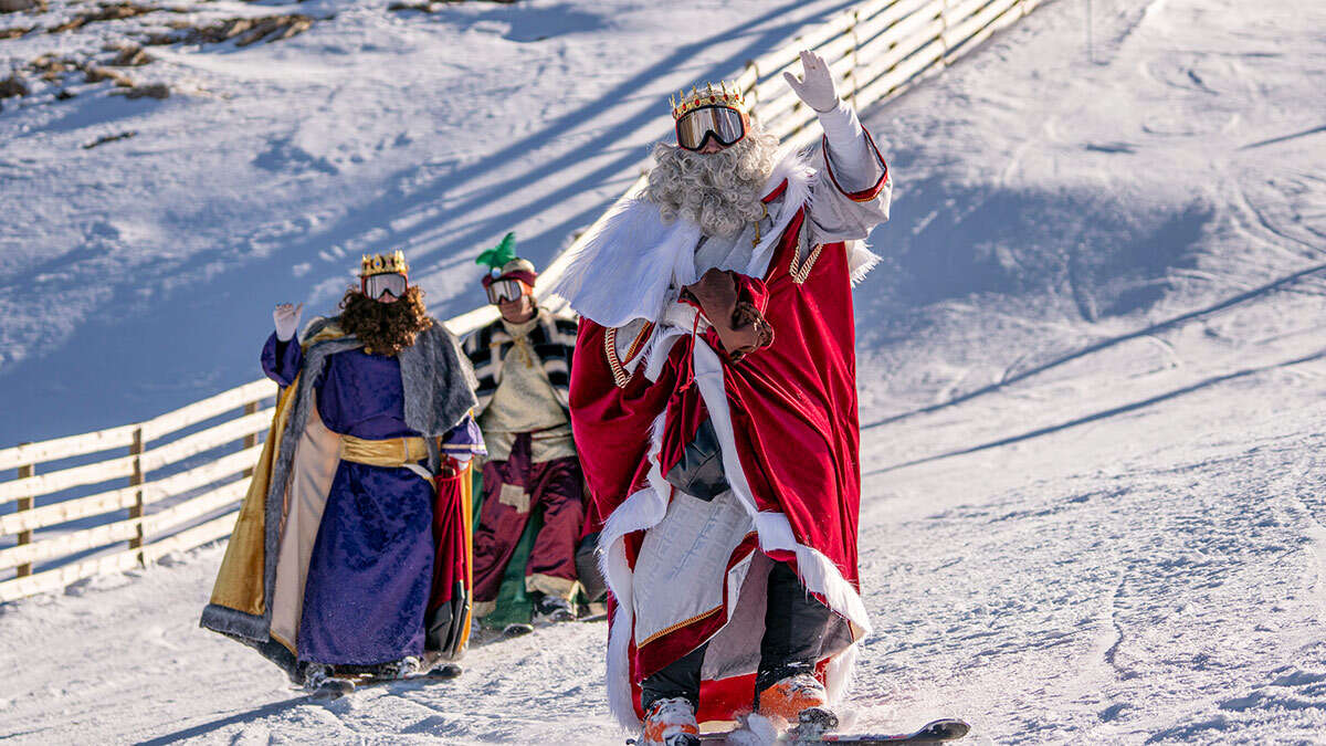 La llegada de los Reyes Magos el 5 de enero. Foto: Aramón