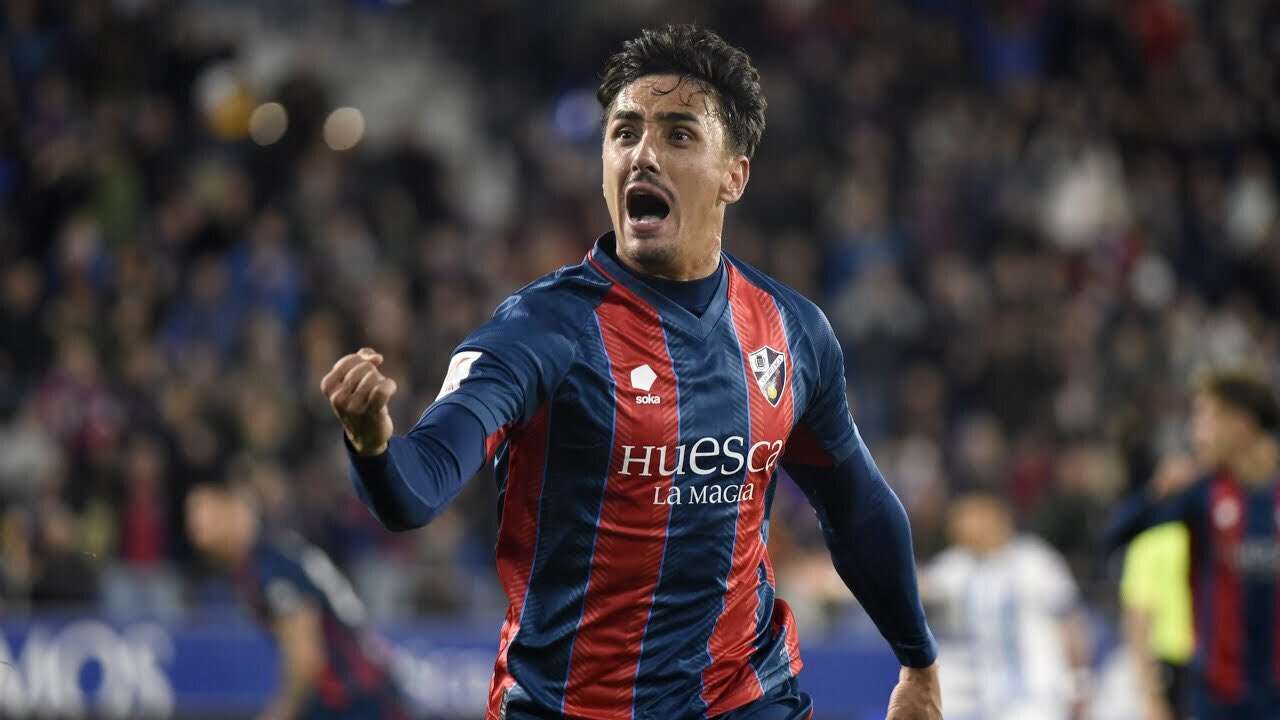 Vilarrasa celebra un gol. Foto: La Liga.