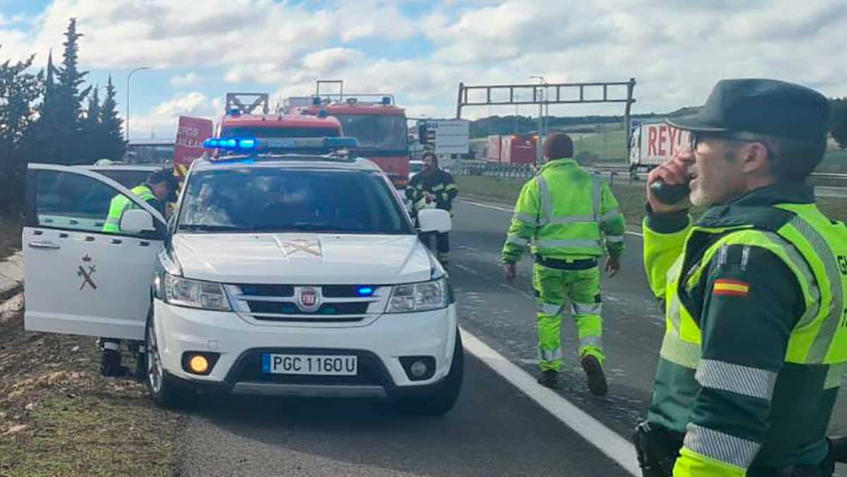 El conductor, vecino de Zaragoza, se encuentra en estado grave a causa del accidente. Fuente: Guardia Civil Navarra
