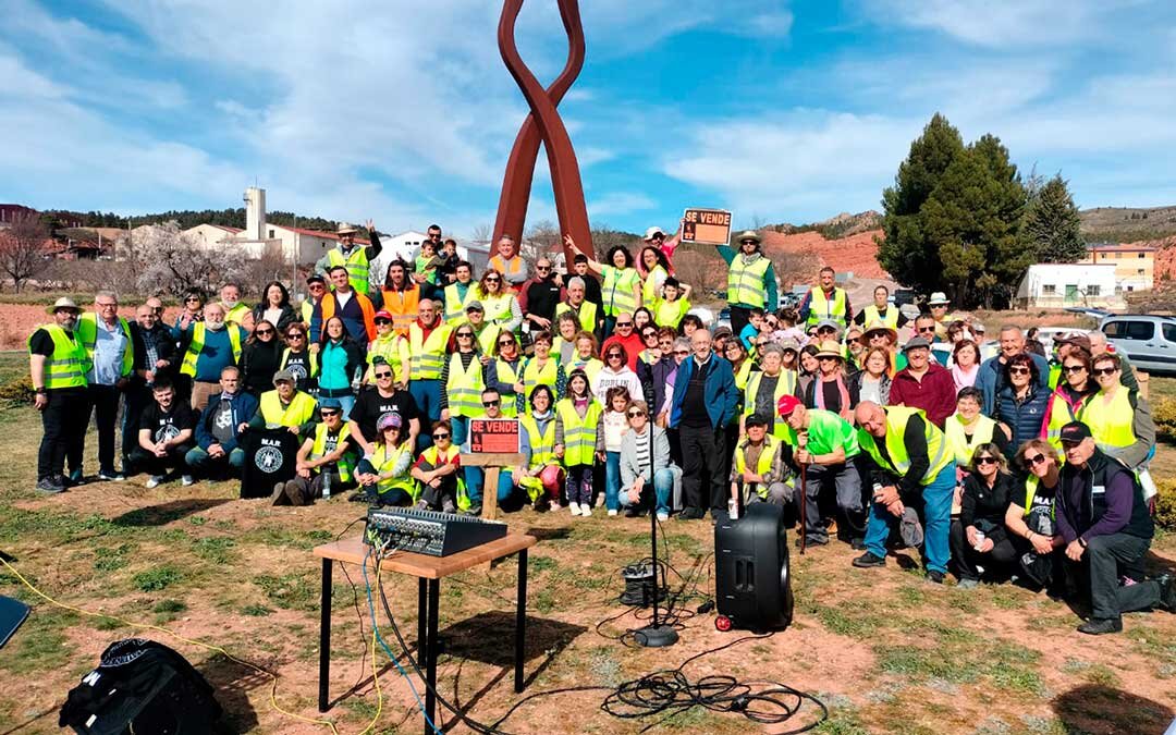 Movilización por la salud pública del Movimiento de Acción Rural. Foto: PSOE Teruel