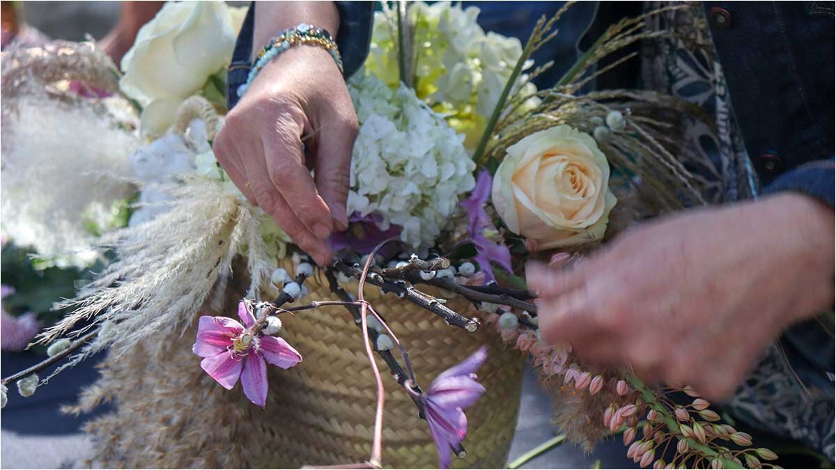 flores-de-la-demostracion-de-la-asociacion-de-floristas