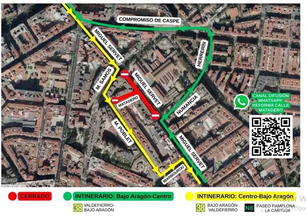 Plano de las obras