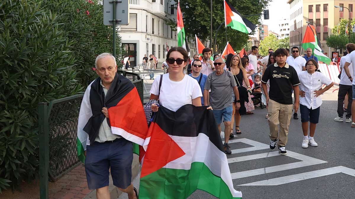 Movilizaciones pro-palestinas en Zaragoza. Foto: Pilar Álvarez