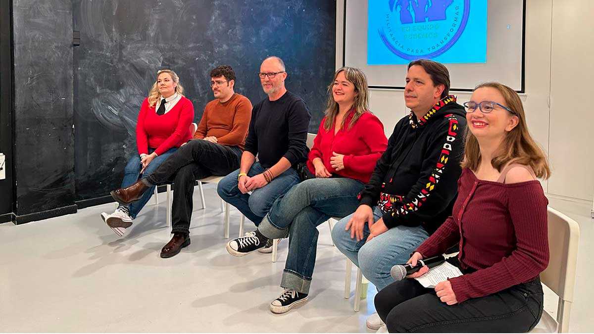 Podemos Aragón presentó su nueva candidatura con Mitjana a la cabeza este fin de semana. Foto: Podemos Aragón