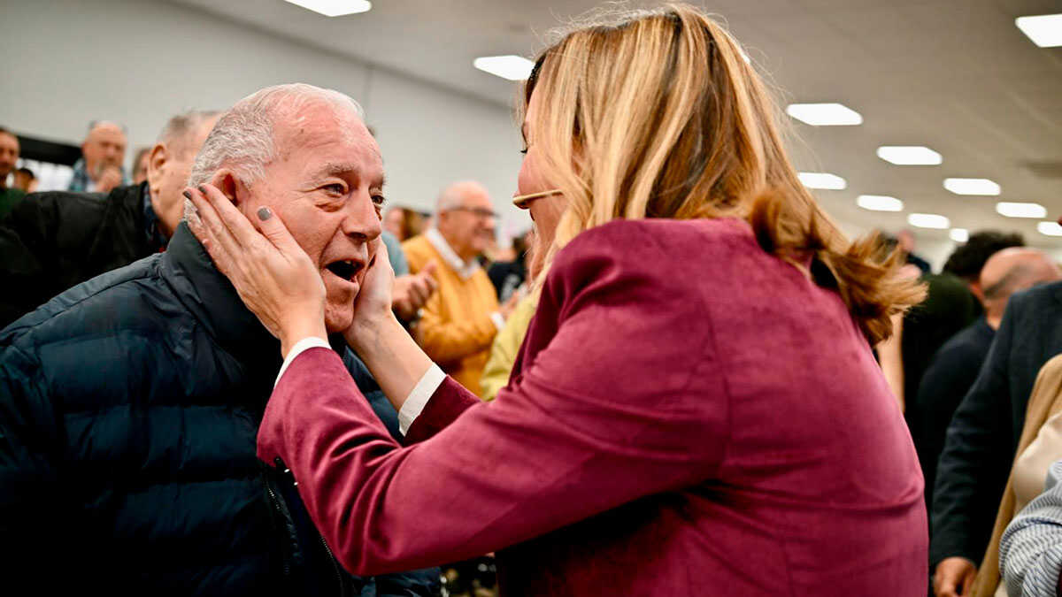 Pilar Alegría ha sido arropada este sábado en La Zaida, su pueblo, antes de lanzar su candidatura para presidir la DGA.