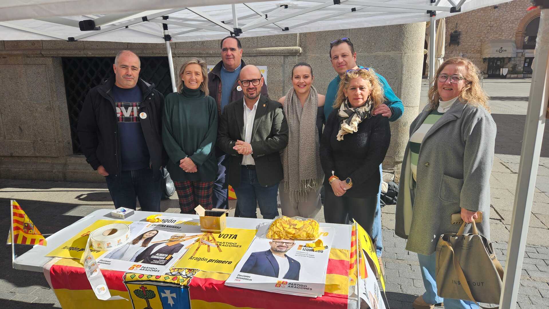 El Partido Aragonés ha empezado su campaña en la Plaza de San Juan en Teruel | PAR