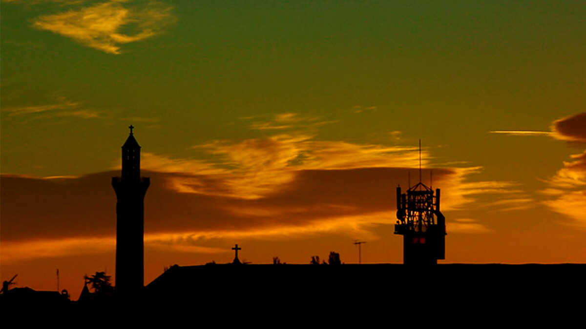 Imagen del Pueblo Nuevo de Belchite. Foto: Ayuntamiento de Belchite.