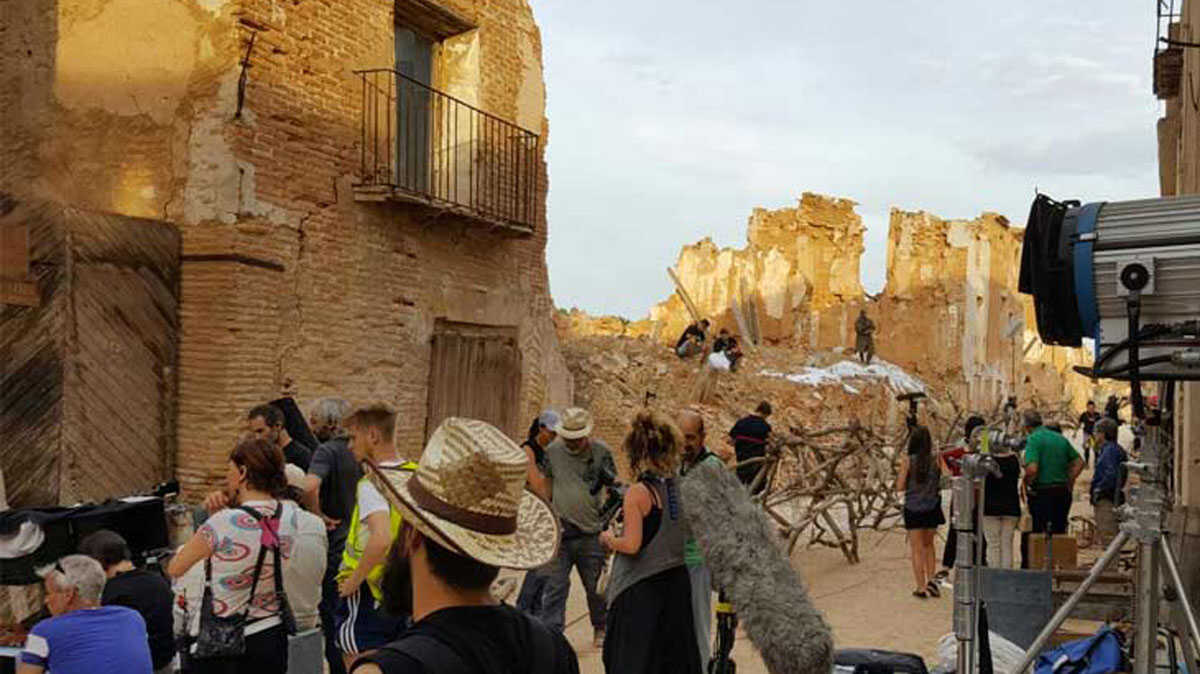 Belchite es uno de los epicentros cinematográficos de Aragón. Foto: Ayuntamiento de Belchite.