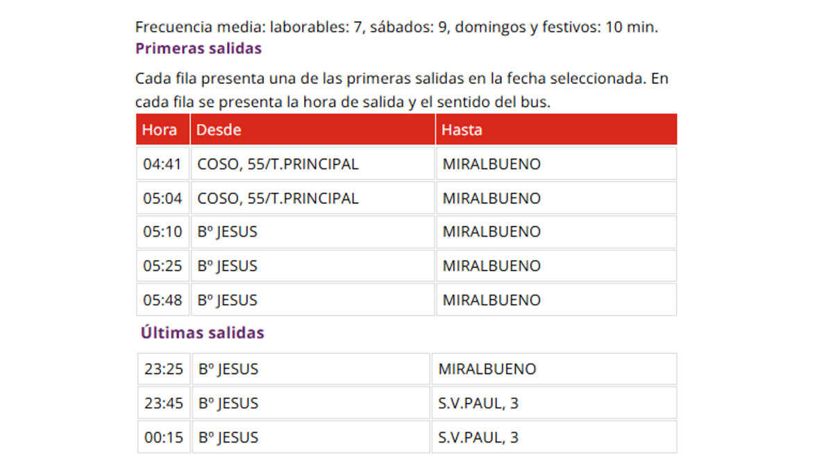 Salidas-Línea-21-Primeras-Últimas-Zaragoza-Barrio-Jesús